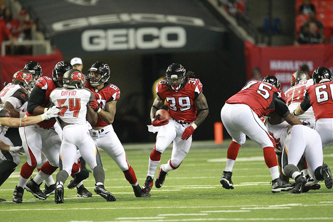 After last week's blowout win vs. Tampa, the Falcons are flying high going into Minnesota (Atlanta Falcons photo).
