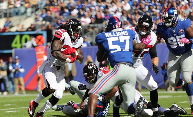 In the second half, the Falcons struggled to find the rhythm from earlier in the contest.