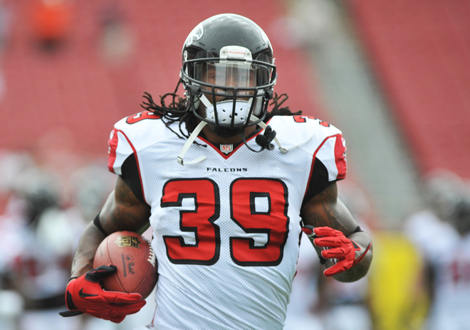 Adversity continued to plague Steven Jackson and the Atlanta Falcons on Sunday in Tampa Bay (Getty Images).