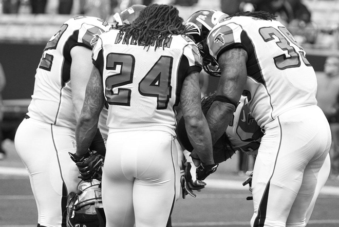 It's next man up in the running back group with Antone down. We all need to help fill his shoes  (Atlanta Falcons Photo).