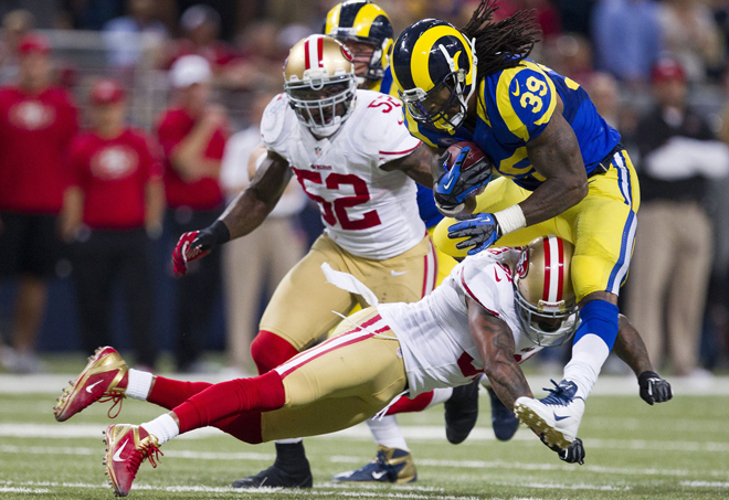 SJ39 was limited early in the game by a stingy San Francisco defense, but kept at it (Getty Images).